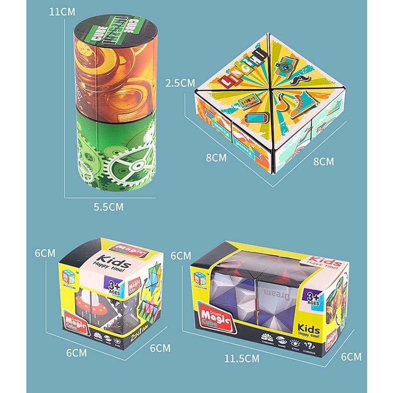 Rubik 3D Magic là mẫu đồ chơi Rubic nam châm biến thể siêu độc lạ hot tiktok mới nhất 2023