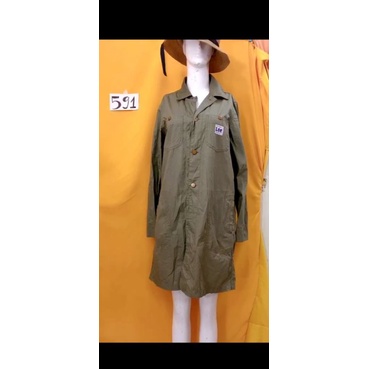 áo khoác sơmi kaki dáng dài. S591
