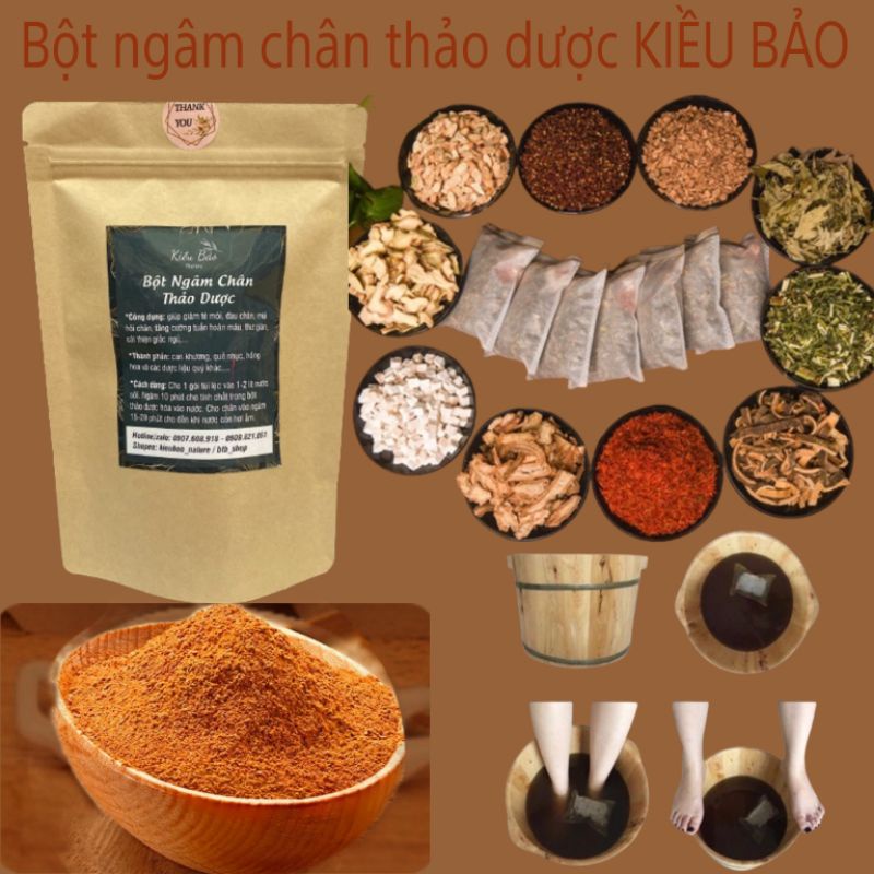 Bột Thảo Dược Ngâm Chân Túi Lọc Đông Y - Thải Độc Giảm Đau Nhức - Tê Chân - Giảm Hôi Chân Đủ Vị