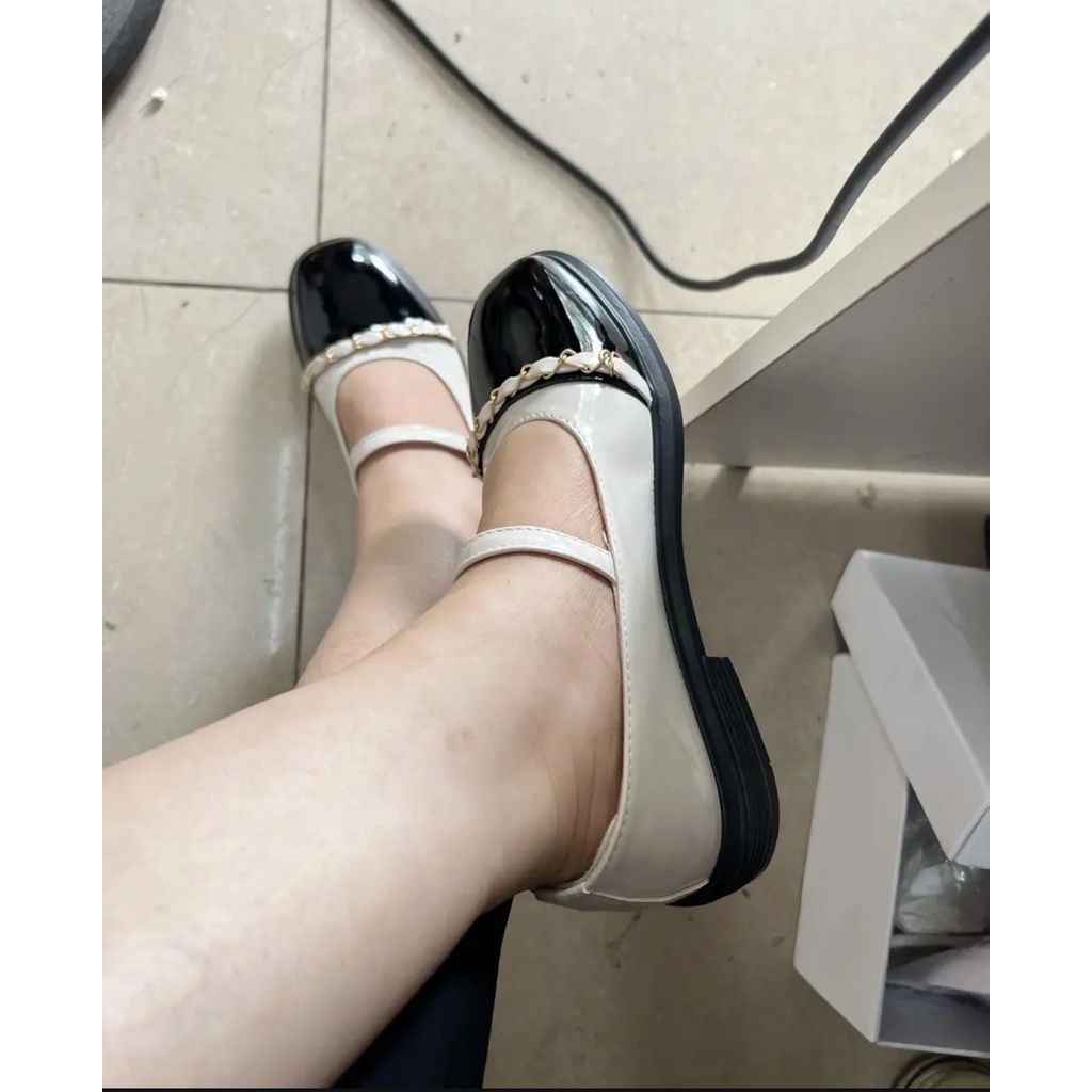 Giày nữ búp bê marry jane dễ thương mũi vuông đế 2,5cm