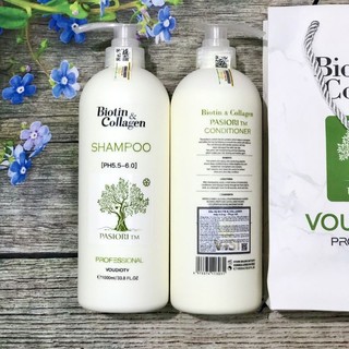 Cặp dầu gội đầu Biotin Collagen Mẫu Mới 1000ml