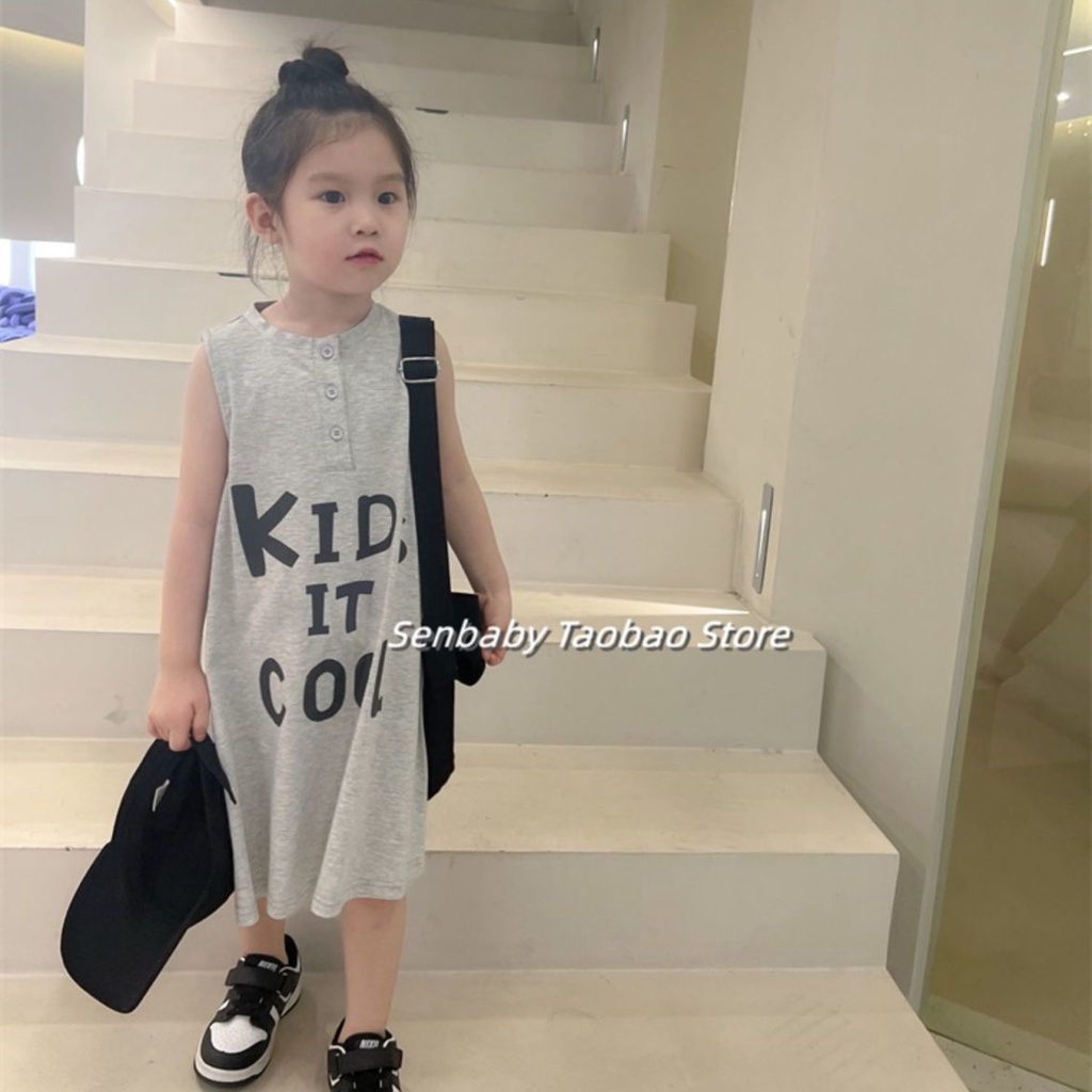 Áo Thun 100% Cotton Tay Ngắn Phong Cách Hàn Quốc Thời Trang Mùa Hè Cho Bé Gái