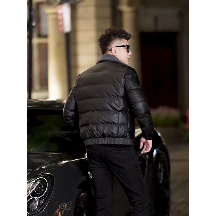 Áo Phao Nam Q. Châu cao cấp siêu ấm màu đen, Áo khoác nam cao cấp 2022