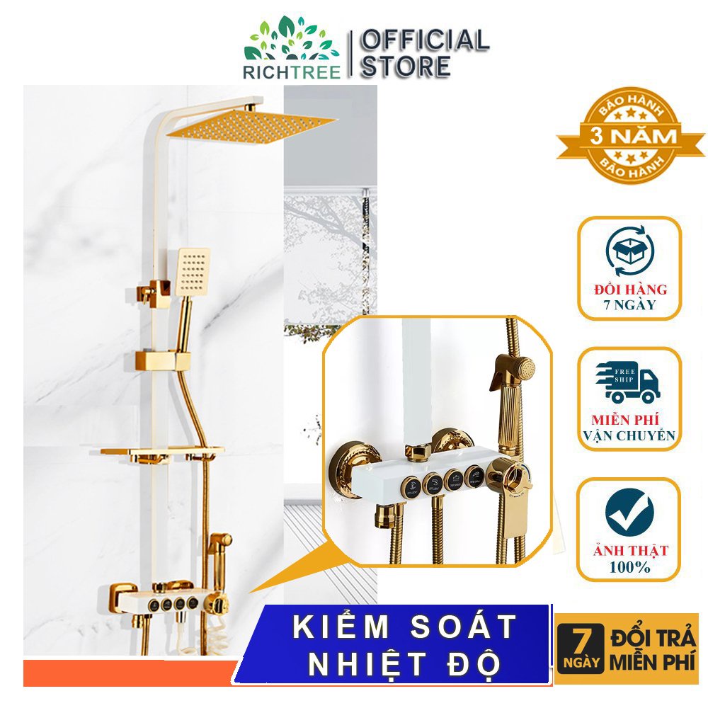 Bộ sen cây nóng lạnh cao cấp LUXULY Chất liệu đồng sơn tĩnh điện- Bảo hành 3 năm.