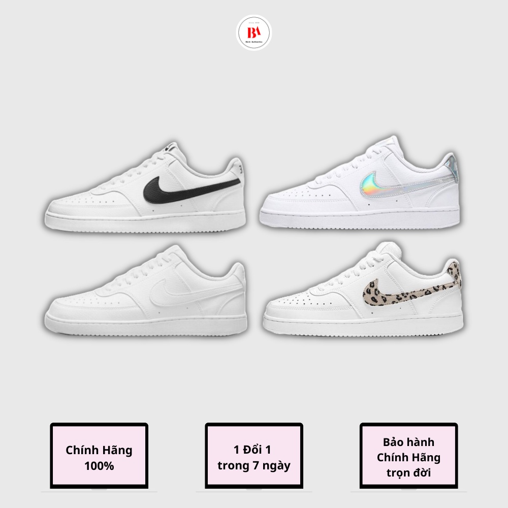 CHÍNH HÃNG Giày Court Vision Low Trắng