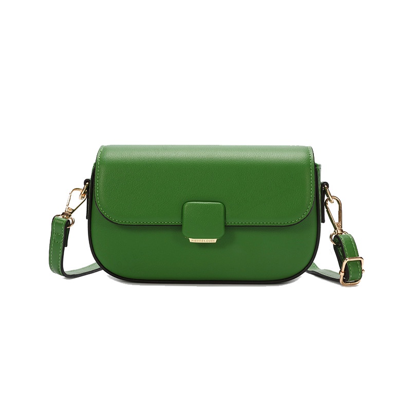 Túi Đeo Chéo Hình Vuông Nhỏ Màu Trơn Có Khóa Nam Châm Thời Trang Phong Cách Hàn Quốc