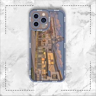 Ốp lưng iphone samsung xiaomi oppo cạnh vuông JMCase Anime Scene Khung Cảnh Anime