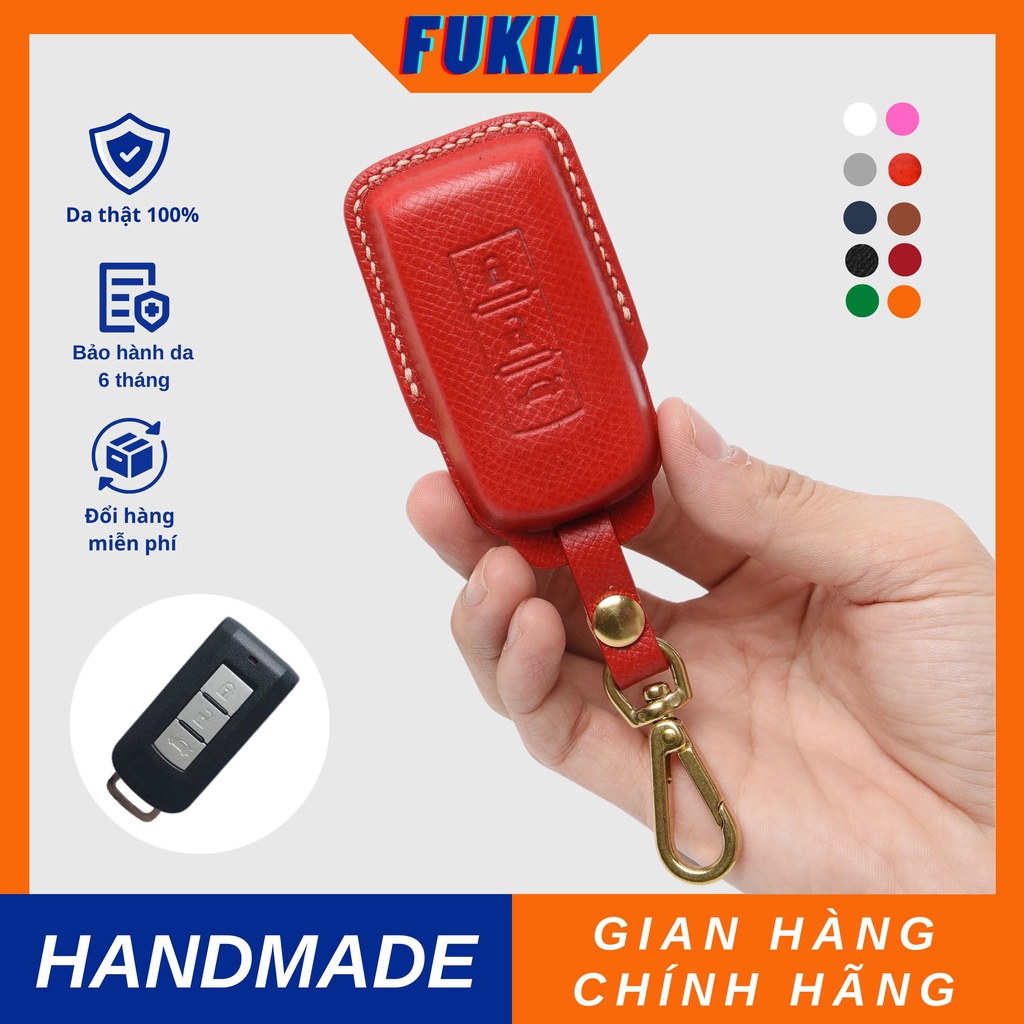 Bao khóa ô tô Mitsubishi da thủ công Epsom dành cho xe hơi Mitsubishi Xpander/Attrage/Outlanders BKTC152