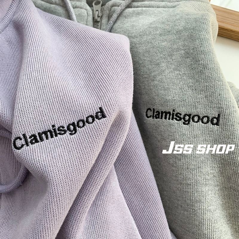 HOODIE KÉO KHOÁ LÓT LÔNG MÀU PASTEL