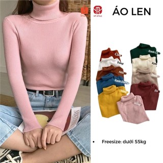 Áo len cổ lọ nữ tay dài form dài dày dặn thu đông ulzzang thời trang VM Shop ALU00063