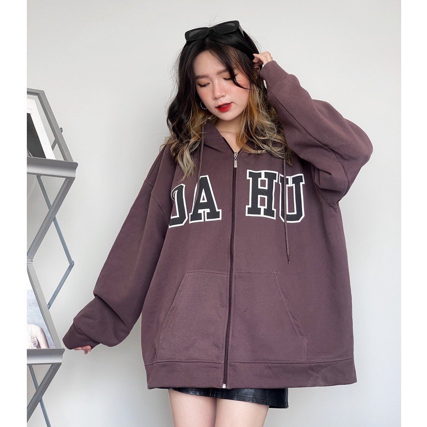 Áo Khoác Nỉ Bông OAHU JACKET Unisex, Áo Hoodie Zip Nam Nữ Form Rộng Phong Cách Hàn Ảnh thật Có Sẵn