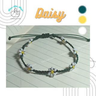 Vòng Dark Green Daisy - Vòng tay hoa cúc - Vòng tay waterproof