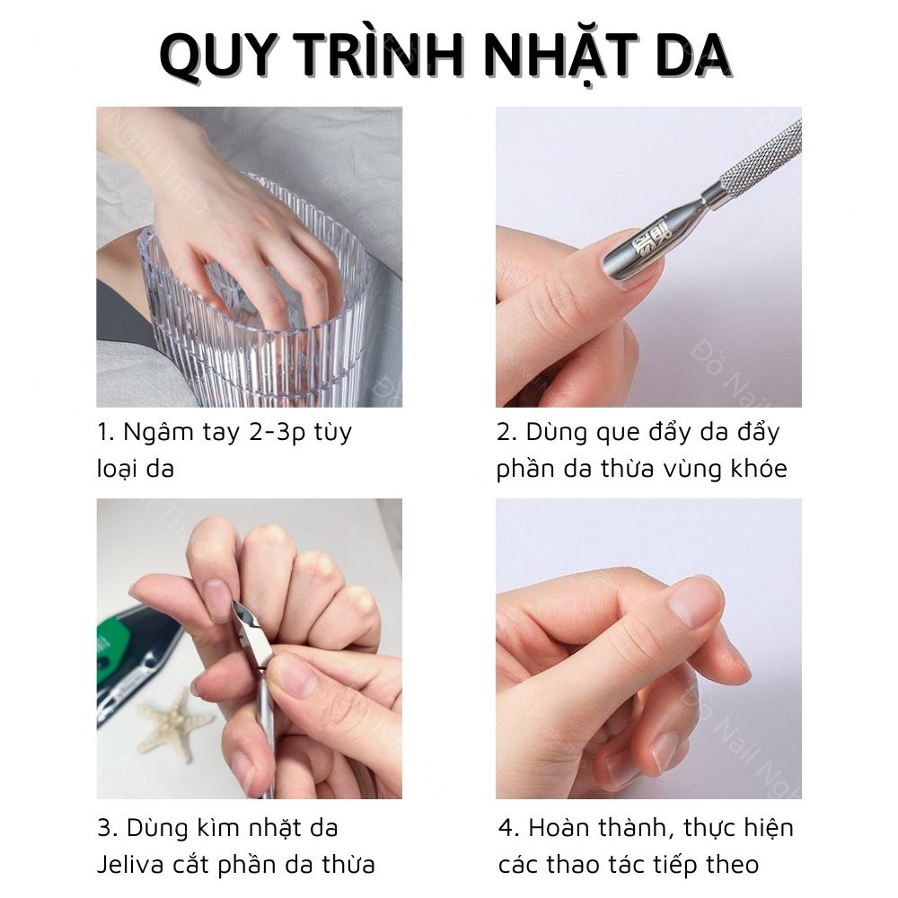 Bát ngâm tay nail trong suốt JELIVA