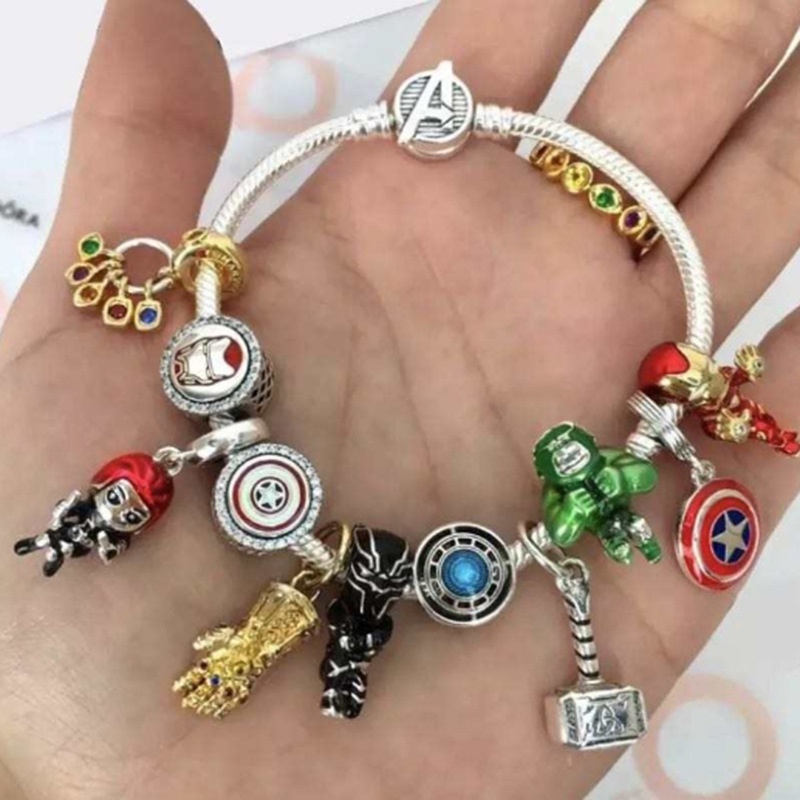 Hạt Charm Mạ Bạc 925 Dùng Làm Trang Sức DIY