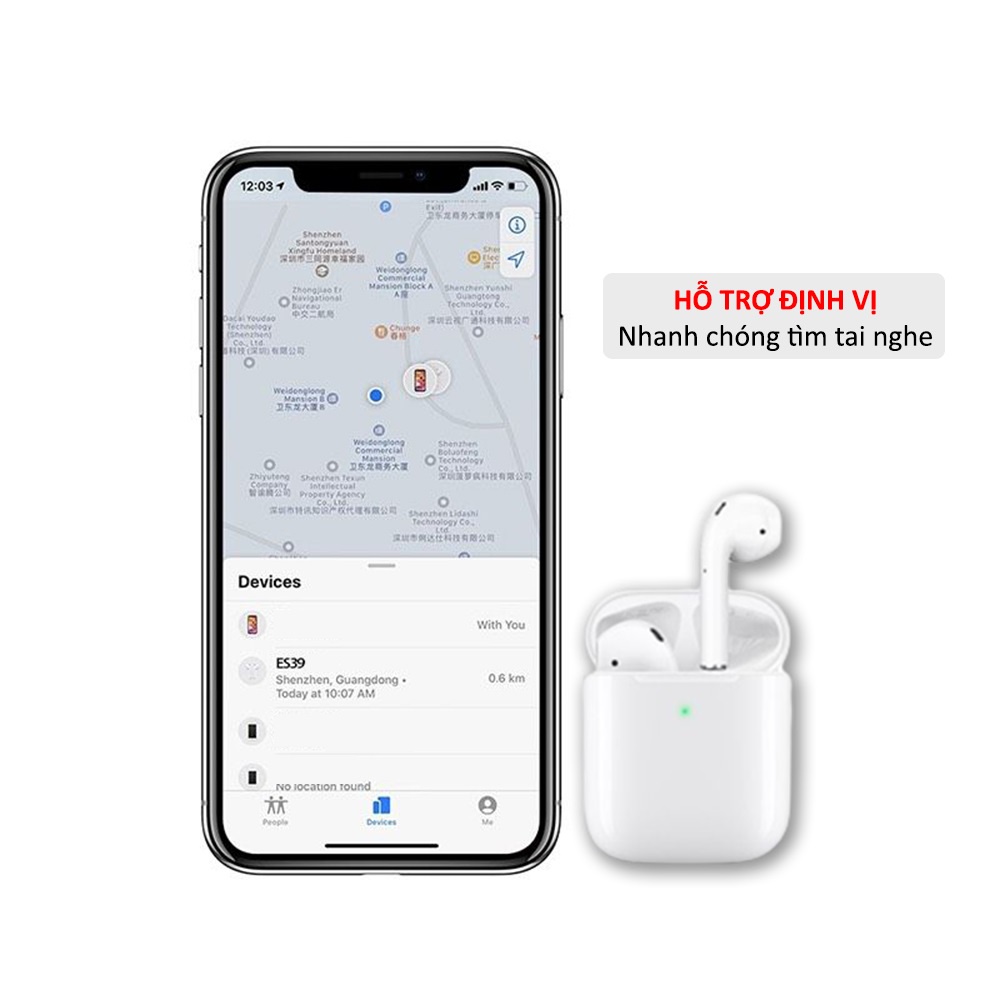 Tai nghe bluetooth không dây Hoco ES39/DES03 Pro nghe nhạc liên tục trong 3-5 giờ, hỗ trợ đàm thoại, định vị, đổi tên