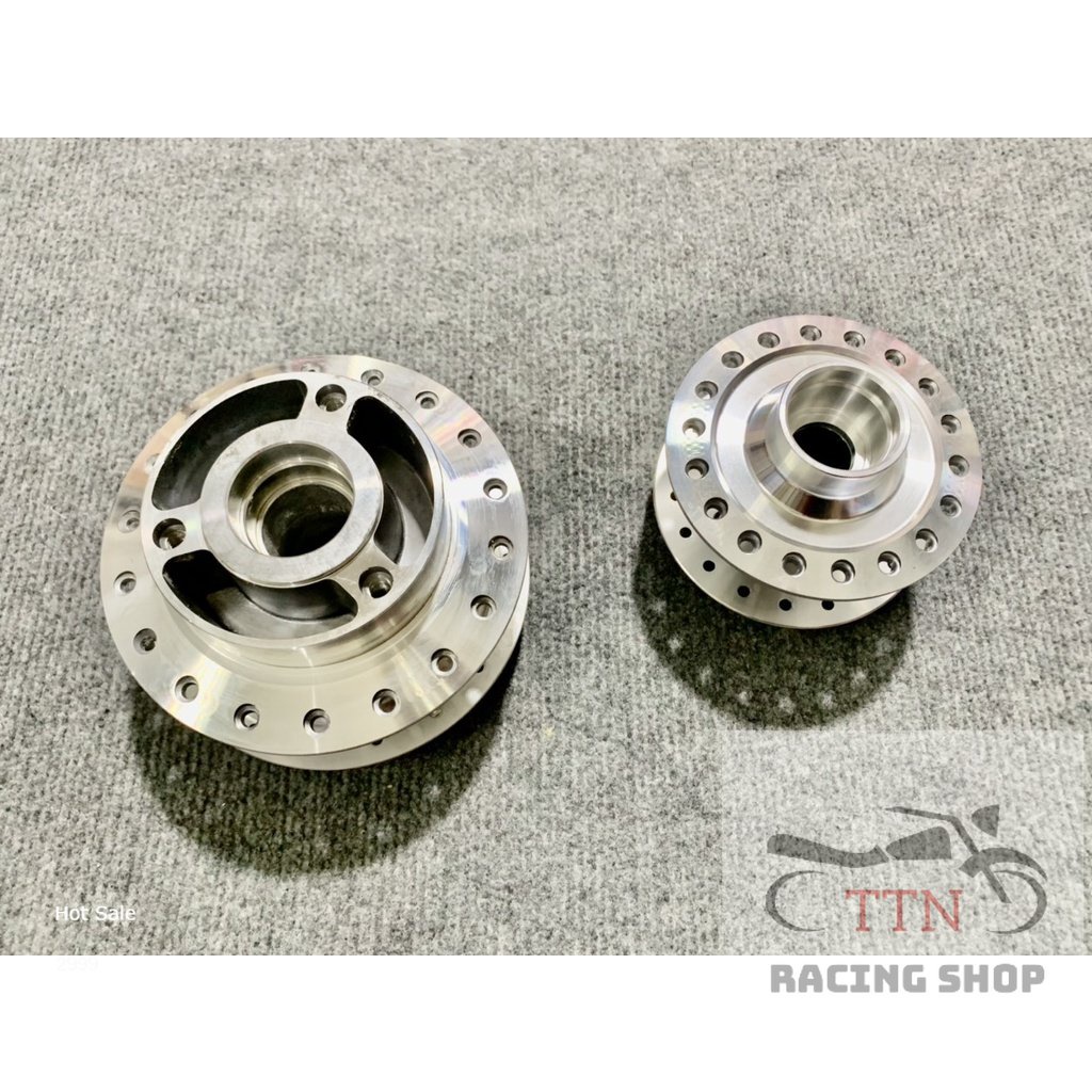 Đùm Indo Raider Satria Đi Bánh Căm 2 Màu Sơn Bạc và Crom
