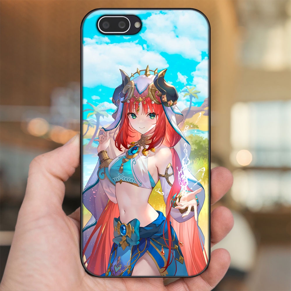 Ốp lưng Oppo A3S viền đen in hình Nilou Genshin Impact