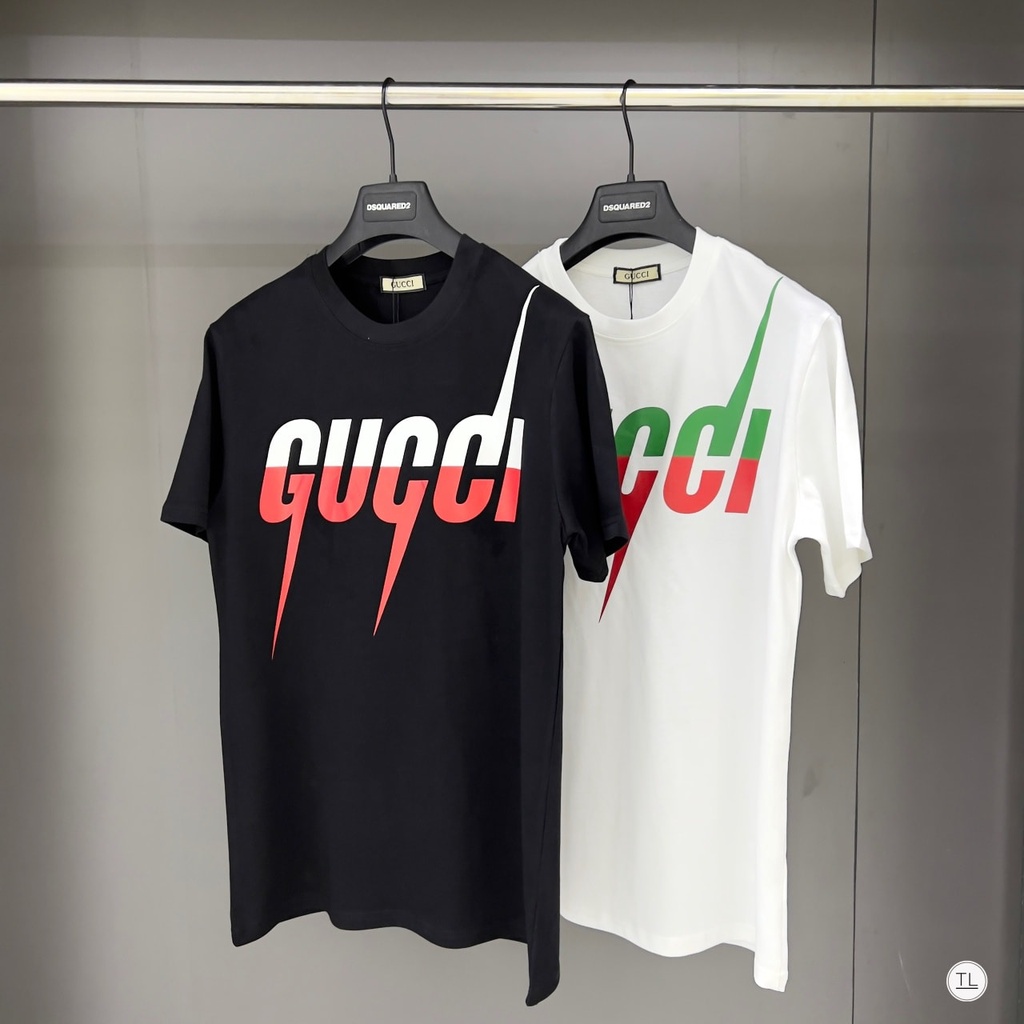 Áo thun tay ngắn cổ tròn G-C sấm sét siêu nét - Áo phông giá rẻ cuối mùa