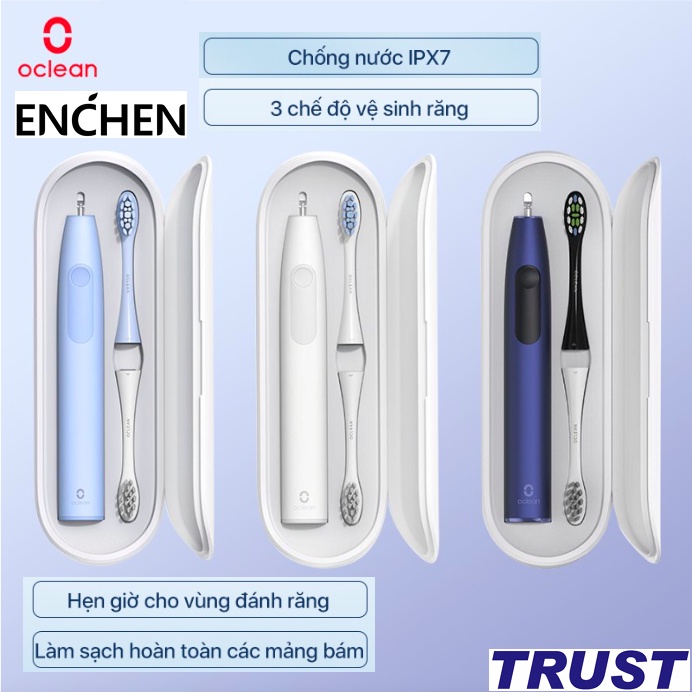 Bàn chải điện thông minh Enchen Oclean F1 Sonic Kháng nước IPX7 chế độ 3 làm sạch tốt hơn
