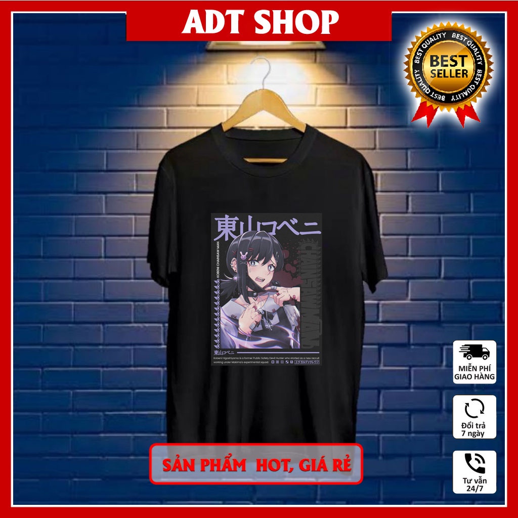 Áo Thun In Hình Chainsaw Man - Kobeni mẫu hình in 1 mặt ADT Store