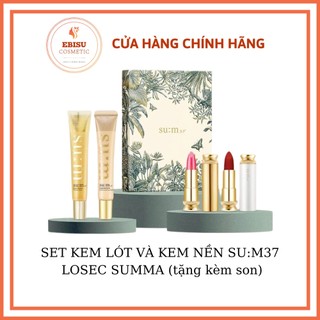 SET KEM LÓT VÀ KEM NỀN SU:M37 LOSEC SUMMA (tặng kèm son)