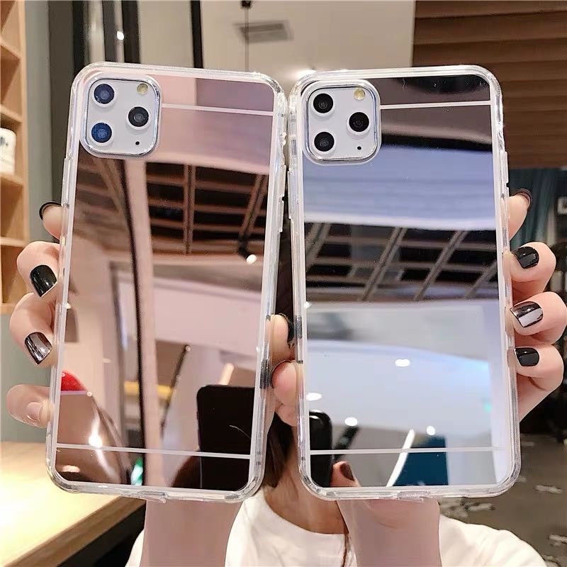 Ốp Điện Thoại TPU Mềm Có Gương Trang Điểm Cho Xiaomi Redmi Note 10 10s 9s 9 8 8Pro 7 6 5 Pro Max 9A 9C 8A 8A 6A K20 Mi 9T A2