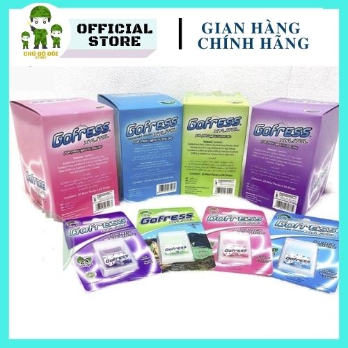 Kẹo Lá Ngậm Thơm Miệng Gofress (Vỉ 24 Lá) 4 vị tùy chọn