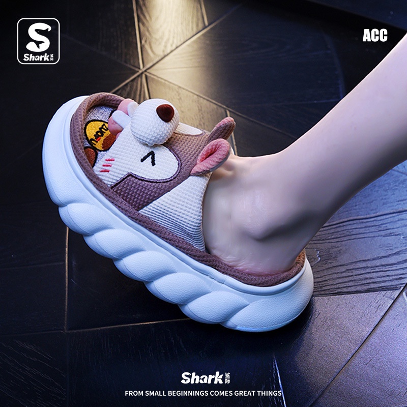 Dép vải bông hình THỎ chống trơn, mềm nhẹ êm, Dép đi trong nhà mới hottrend