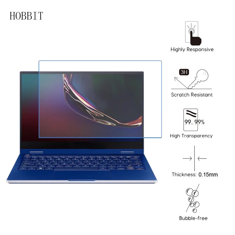 Set 3 Miếng Dán Bảo Vệ Màn Hình Máy Tính Bảng Samsung Galaxy Book Flex 13.3inch Nano Chống Cháy Nổ Kính