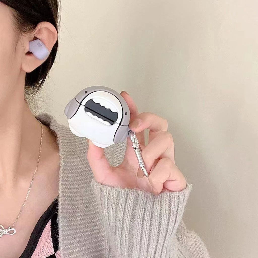 Vỏ Bảo Vệ Hộp Sạc Tai Nghe bluetooth Không Dây Bằng Silicon Mềm Họa Tiết Hoạt Hình 3D Dễ Thương Cho Baseus Bowie Wm05 TWS