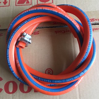 Dây dẫn gas lõi thép chống chuột, dây ga 3 lớp cao su 1.5M +Tặng kèm cổ dê