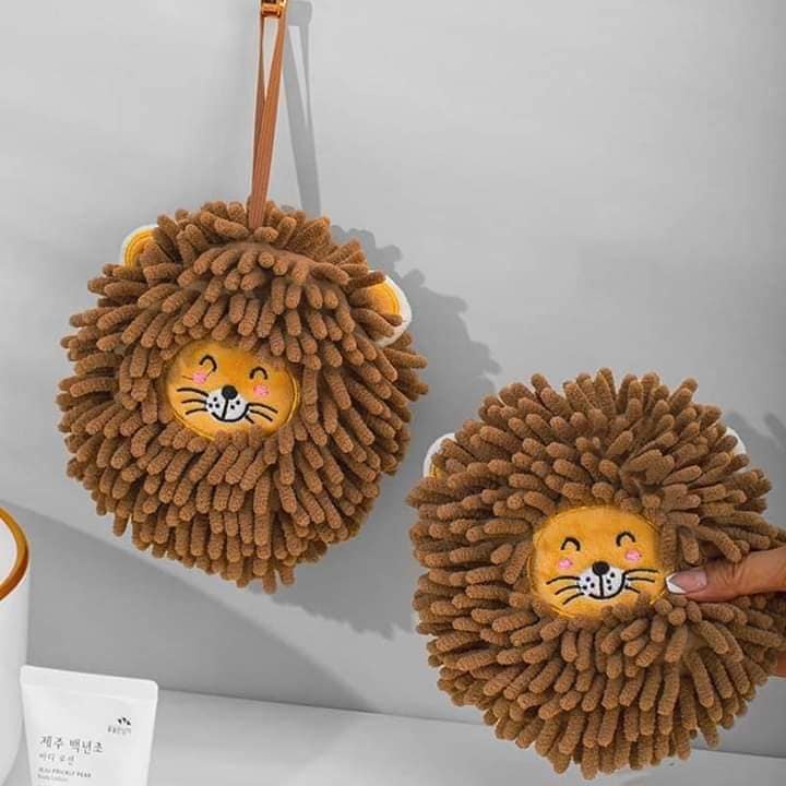 KHĂN LAU TAY SIÊU THẤM SAN HÔ CAO CẤP HÌNH SƯ TỬ SIÊU YÊU