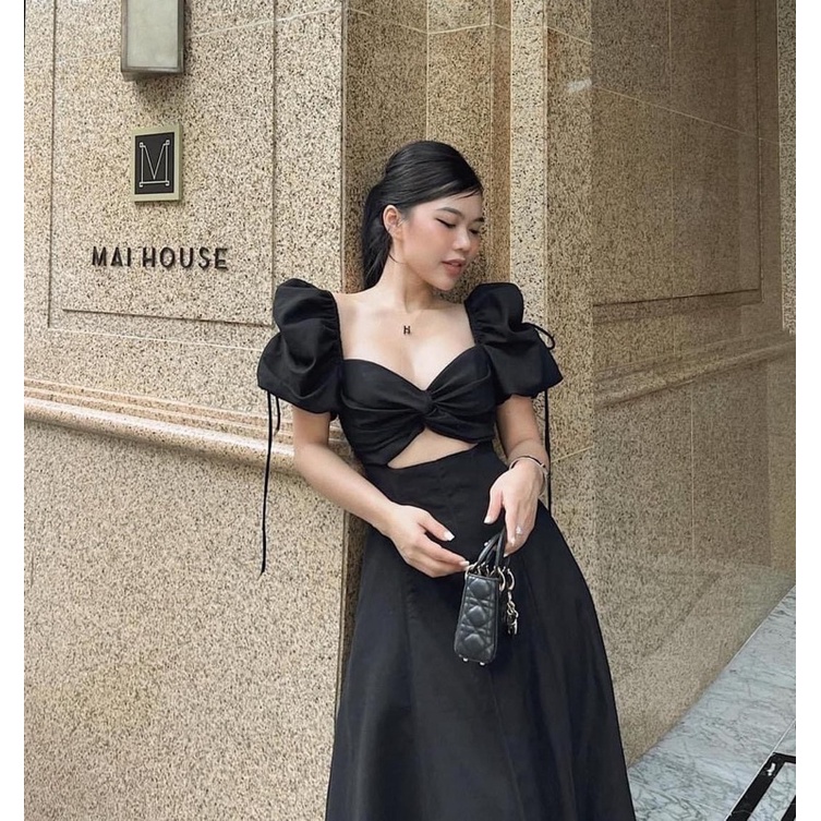 TBS váy đũi tay bôngg