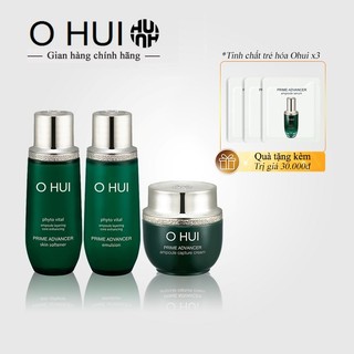 Bộ Dưỡng Da Chống Lão Hóa Ohui xanh 3 sản phẩm 47ml - Ohui Prime Advancer Miniat