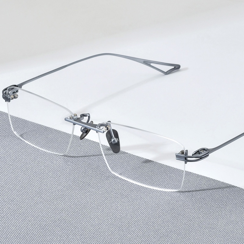 Mắt Kính Gọng Vuông Bằng Titan Thời Trang 2022 Dành Cho Nam