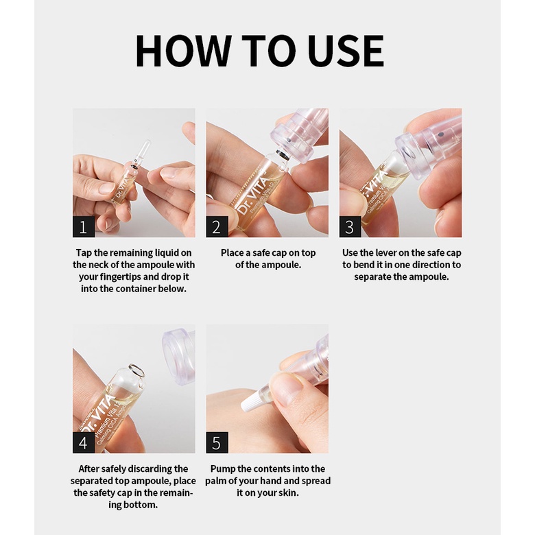 Tinh Chất Cica Cao Cấp Dr.Vita 12 2Ml X 10Ea