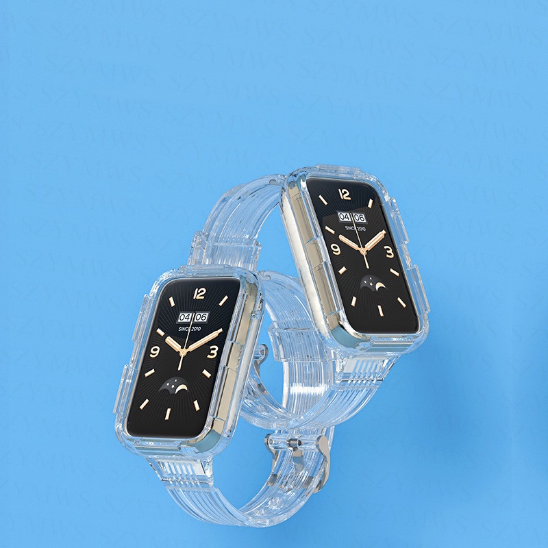 Dây Đeo TPU Trong Suốt Thay Thế Cho Đồng Hồ Thông Minh Xiaomi Mi Band 7 Pro