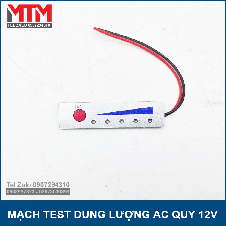 Mạch test dung lượng bình ắc quy 12V