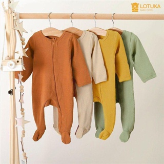 Body Liền Tất Dài Tay LOTUKA Chất Len Tăm Ấm Áp Cho Bé Size 3-12kg