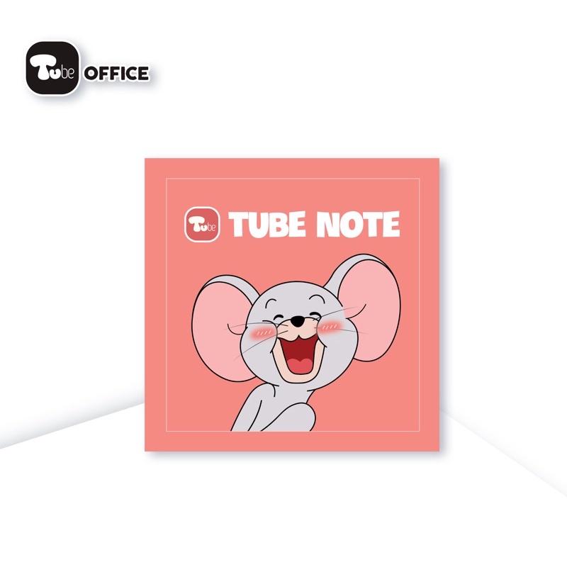 Sổ Tay Vuông Tube Note 14x14cm gáy keo Không Dòng Kẻ 180 trang - TB - Chuột Tuffy (Tom và Jerry) - TB0001