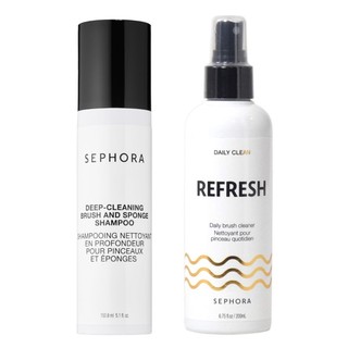   SALE 35%  Xịt rửa cọ  xà bông rửa mút cọ Sephora Daily Brush Cleanser 