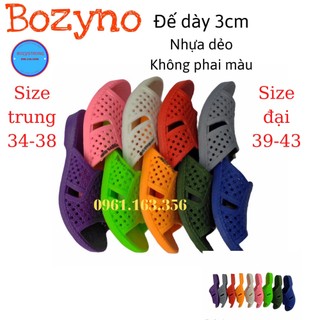 Dép tổ ong 🌞 nhiều màu 🌞 nhựa nguyên sinh 🌞 không tái chế 🌞 đế dày cao cấp
