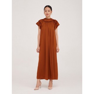 Đầm lụa dài Mauve Queen dress