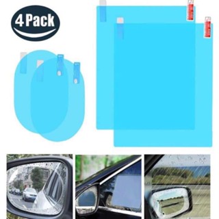 Bộ 4 miếng dán chống nước gương kính ô tô, miếng dán chống bám nước gương chiếu hậu nano tiện dụng