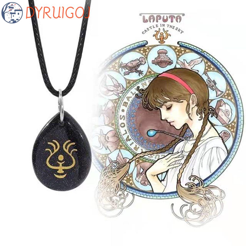 Vòng cổ Mặt Hình Anime Thời Trang|Móc Khóa Hình Lâu Đài Hayao Miyazaki Dễ Thương Xinh Xắn