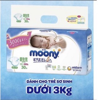 Tả dán Moony dành cho trẻ sơ sinh dưới 3kg