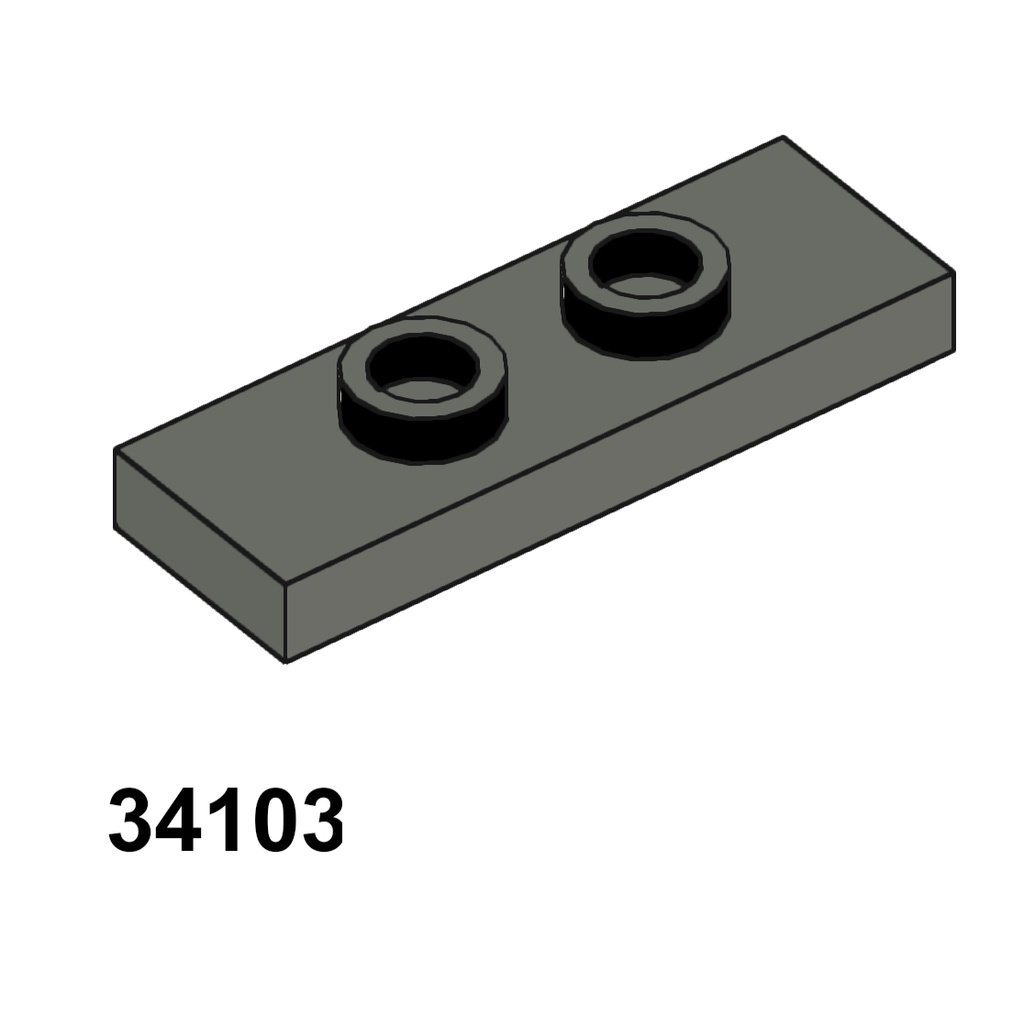 Combo 5 Cái Phụ kiện Moc Lego Mã 34103 ( xám đen )