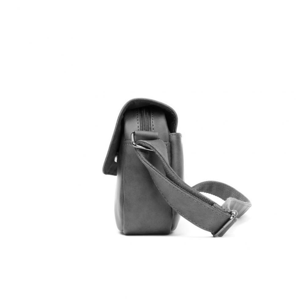 Túi Đeo Chéo Nam Da Trơn Hai Màu Xám, Nâu Đơn Giản Tinh Tế. Cặp Bao Tử Đeo Hông Phong Cách Hàn Quốc Trẻ Trung Năng Động