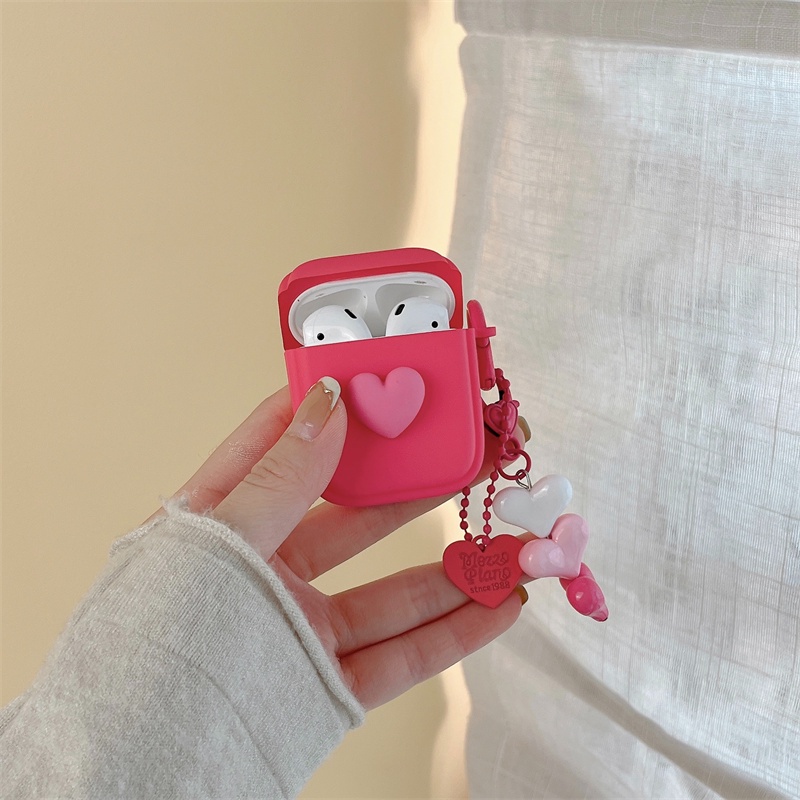 Vỏ Bảo Vệ Hộp Sạc Tai Nghe Bluetooth Không Dây Airpods1 / 2 3 Pro Air Pods Pro 3 Hình Cô Gái Xinh Xắn Ốp