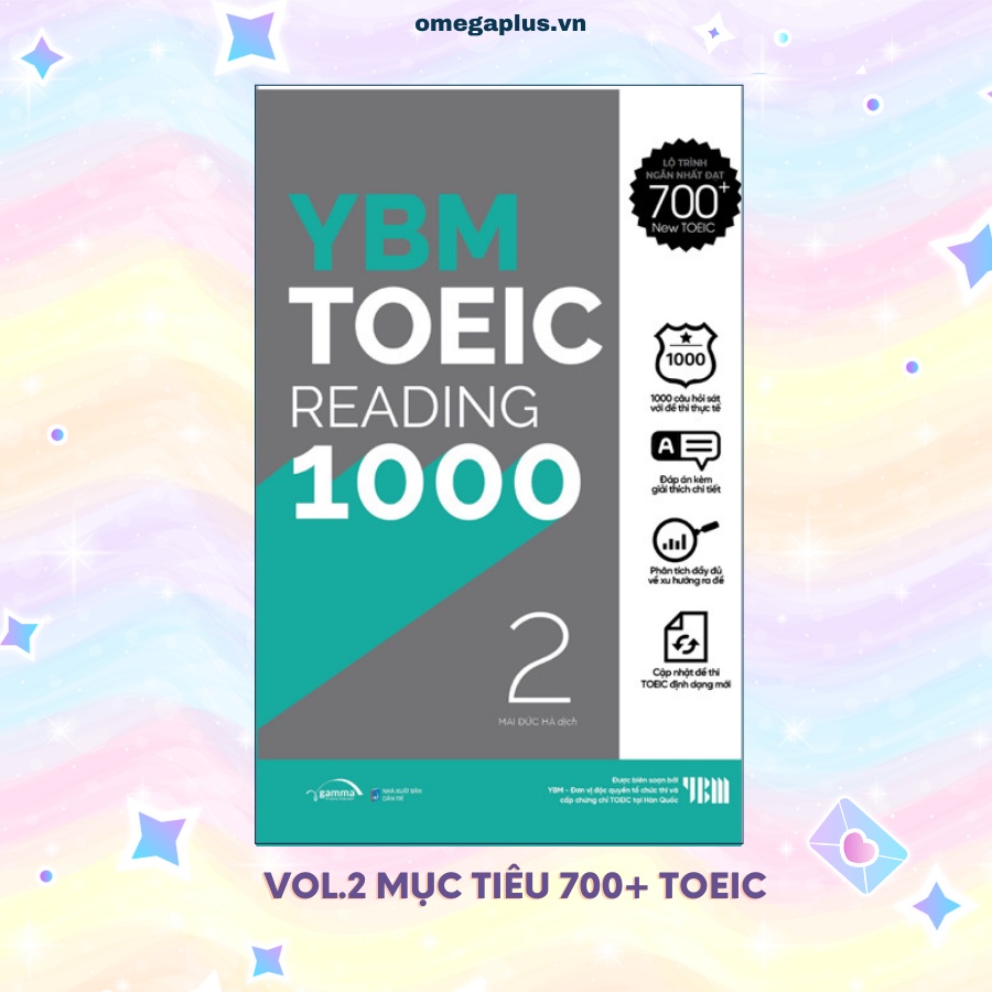 Sách - Lẻ/Combo YBM Toeic Reading 1000 Vol 1 + Vol 2 | BigBuy360 - bigbuy360.vn